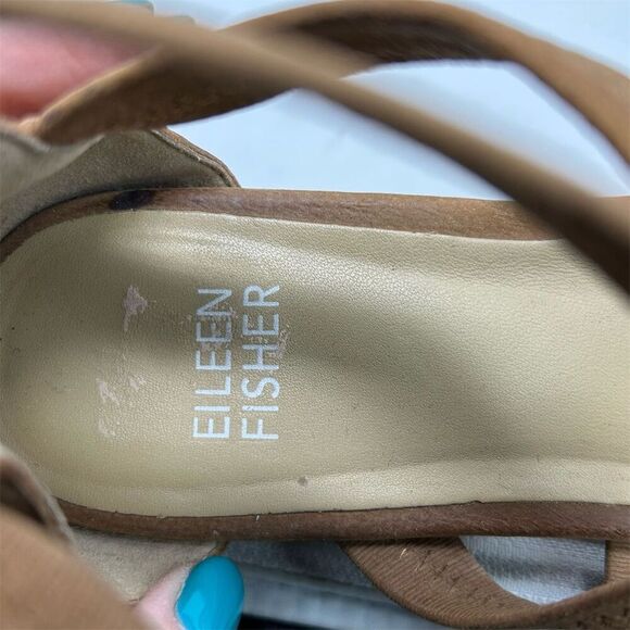 Eileen Fisher Women's Eva Sandal Brown Strappy Size 6.5 Casual Summer - Picture 12 of 12